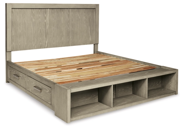 Fawnburg King Panel Bed with Storage - Gallery Image 3